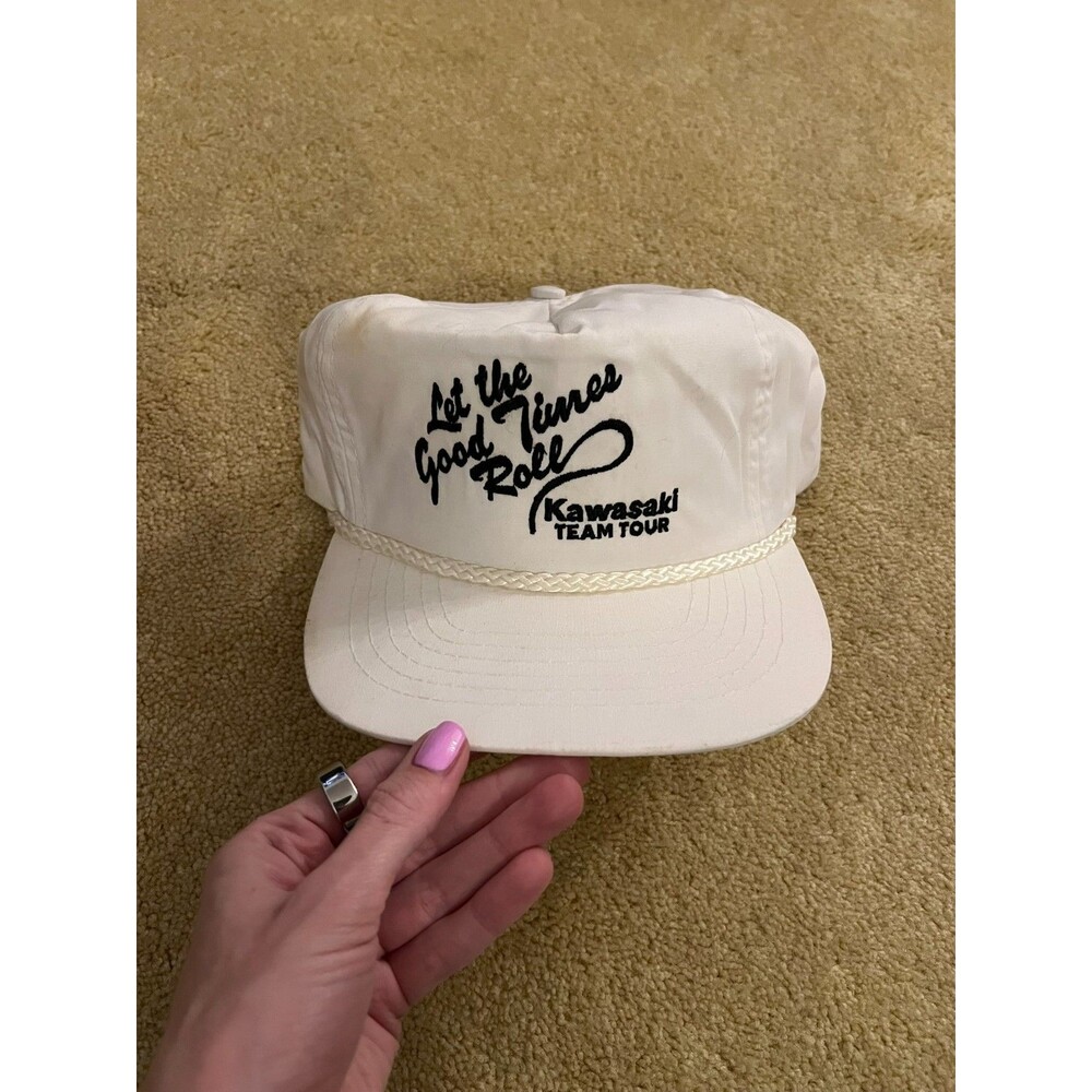 Vintage Kawasaki Team Tour "Let the Good Times Roll" Adjustable Trucker Hat